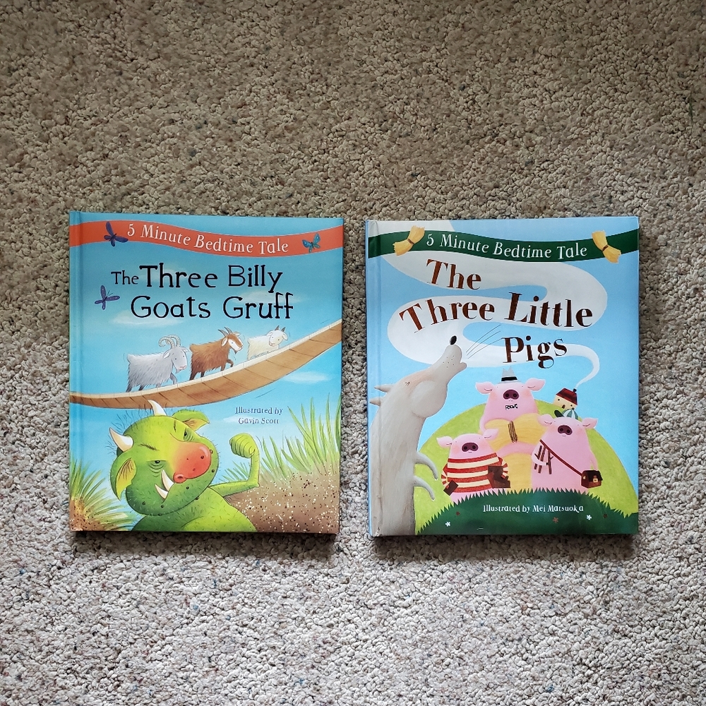 Two 5 Minute Bedtime Tales: The Three Billy Goats Gruff & The Three Little Pigs